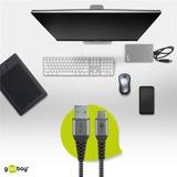 goobay 49296, Kabel grå/Sølv