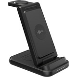 goobay Trådløs 3-i-1 oplader, 15 W, Ladestation Sort