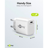goobay USB-C hurtigoplader, PD, GaN, 20 watt Hvid