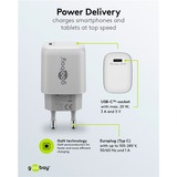 goobay USB-C hurtigoplader, PD, GaN, 20 watt Hvid