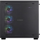 ALTERNATE Gaming-PC Window Edition • RTX 5090 • AMD Ryzen™ 7 9800X3D • 64 GB RAM, Gaming PC Sort/gennemsigtig