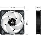 ARCTIC P14 PWM PST A-RGB, Sag fan Sort