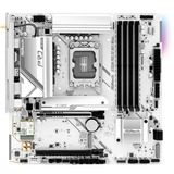 ASRock B760M Pro RS, Bundkort Hvid/Sort