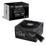 ASUS TUF-GAMING-750B enhed til strømforsyning 750 W 20+4 pin ATX ATX Sort, PC strømforsyning Sort, 750 W, 100 - 240 V, 20+4 pin ATX, PC, ATX, 80 PLUS Bronze