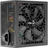 Aerocool AERO WHITE 500W enhed til strømforsyning 20+4 pin ATX ATX Sort, PC strømforsyning Sort, 500 W, 200 - 240 V, 47 - 63 Hz, 110 W, 456 W, 110 W