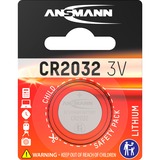 Ansmann CR 2032 Engangsbatteri CR2032 Lithium Sølv, Engangsbatteri, CR2032, Lithium, 3 V, 1 stk, Sølv