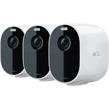 Arlo Essential Spotlight x3 Kasse IP-sikkerhedskamera Indendørs & udendørs Loft/væg, Overvågningskamera Hvid/Sort, IP-sikkerhedskamera, Indendørs & udendørs, Kabel & trådløs, Intern, CE, Loft/væg