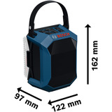 Bosch GPB 18V-1 C inkl. batteridæksel, Højttaler Blå/Sort