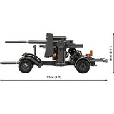 COBI 8.8 cm Flak 18 med affutagering, Bygge legetøj 