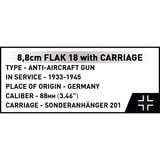 COBI 8.8 cm Flak 18 med affutagering, Bygge legetøj 