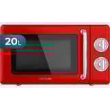 Cecotec ProClean 3010 Retro Red, Mikrobølgeovn Rød