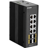 D-Link DIS‑300G‑12SW Administreret L2 Gigabit Ethernet (10/100/1000) Sort, Switch Administreret, L2, Gigabit Ethernet (10/100/1000), Fuld duplex, Kan monteres på væggen