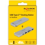 DeLOCK 87745 interface hub USB 3.2 Gen 1 (3.1 Gen 1) Type-C 5000 Mbit/s Grå, Docking station grå, USB 3.2 Gen 1 (3.1 Gen 1) Type-C, HDMI, USB 3.2 Gen 1 (3.1 Gen 1) Type-A, USB 3.2 Gen 1 (3.1 Gen 1) Type-C, MicroSD (TransFlash), MicroSDHC, MicroSDXC, SD, SDHC, SDXC, 5000 Mbit/s, 3840 x 2160 pixel, Grå