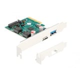 DeLOCK PCI Express x4 kort til 1 x ekstern USB 10 Gbps Type-C stik + 1 x ekstern USB 10 Gbps Type-A stik, USB-controlleren 