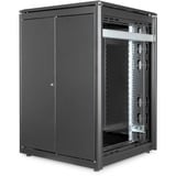 Digitus DN-19 22U-8/8-B-1 stativ Fritstående reol Sort, IT kabinet Sort, Fritstående reol, 22U, 800 kg, 800 g, Sort