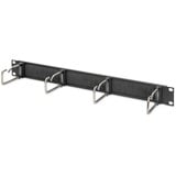 Digitus DN-97669 tilbehør til rack Kabelbakkepanel, Kabelføring Sort, Kabelbakkepanel, Sort, Stål, 1U, Oval, Kina