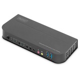 Digitus DS-12850 KVM Switch, KVM-switchen Sort, 4096 x 2160 pixel, 4K Ultra HD