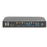 Digitus DS-12850 KVM Switch, KVM-switchen Sort, 4096 x 2160 pixel, 4K Ultra HD