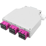 Digitus Fiberoptisk DIN-skinneboks MM OM4 med SC-adapter, Splejse boks 