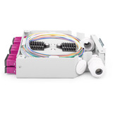 Digitus Fiberoptisk DIN-skinneboks MM OM4 med SC-adapter, Splejse boks 