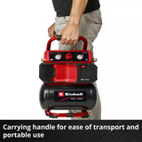 EINHELL TE-AC 18/75 Li OF-Solo, 4020410, Kompressor Sort/Rød