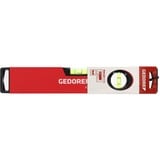 GEDORE Red aluminiumniveau, 30 cm, 2 libeller, Vaterpas Rød