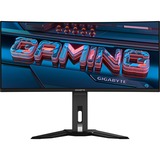 GIGABYTE MO34WQC, Gaming Skærm Sort