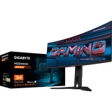 GIGABYTE MO34WQC, Gaming Skærm Sort