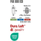High Peak Pak 600 ECO, Sovepose mørk grøn/Rød