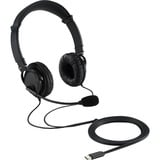 Kensington USB-C Hi-Fi-hovedtelefoner med mikrofon, Headset Sort, Ledningsført, Opkald/musik, Headset, Sort