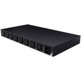 Lindy 8 Port IPower Switch, Strømskinne Sort