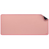 Logitech Desk Mat Studio Series Lyserød, Musemåtte Rosa, Lyserød, Monokromatisk, Nylon, Polyester, Gummi, Skridsikker bund