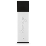 MediaRange High Performance 16 GB, USB-stik Sølv/Sort