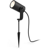 Philips Hue Lily udendørsspot, LED lys Sort, Philips Hue White and Color ambiance Lily udendørsspot, Intelligent affjedringslys, Sort, LED, Aluminium, Ikke-udskiftelig pære(r), Hvid