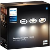Philips Hue White Ambiance Milliskin indbygningsspot 3-pak, LED lys Hvid