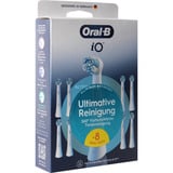 Procter & Gamble Oral-B iO Ultimative Reinigung 8er, Børstehoved Hvid, 8 stk, Hvid, 3 måned(er), Oral-B, 106 mm, 34 mm