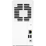 QNAP TS-233 NAS & lagringsserver Mini Tower Ethernet LAN Hvid Cortex-A55 Hvid, NAS, Mini Tower, ARM, Cortex-A55, Hvid