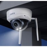 Reolink W437 Kuppel IP-sikkerhedskamera Indendørs & udendørs 3840 x 2160 pixel Loft, Overvågningskamera Hvid, IP-sikkerhedskamera, Indendørs & udendørs, Kabel & trådløs, Google Assistant, 6000 K, Loft