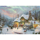 Schmidt Spiele Thomas Kinkade Studios: Julenats aften før jul, Puslespil 