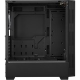 Sharkoon RGB LIT 100 Midi Tower Sort, Towerkabinet Sort, Midi Tower, PC, Sort, ATX, micro ATX, Mini-ITX, Blå, Grøn, Rød, Kabinet faner, Front