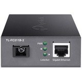 TP-Link TL-FC311B-2 netværksomformer til medie 1000 Mbit/s Enkeltilstand Sort, Konverter 1000 Mbit/s, IEEE 802.3ab, IEEE 802.3i, IEEE 802.3u, IEEE 802.3z, Gigabit Ethernet, 10,100,1000 Mbit/s, 1000 Mbit/s, Fuld, Halvt
