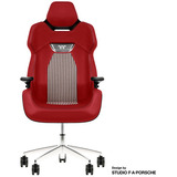 Thermaltake Gaming-stol ARGENT E700 Storm Black Houndstooth-stof, Spil pladser Rød/Sort