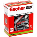 fischer EasyHook Vinkel DuoPower 8x40, Dyvel Hvid