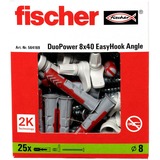 fischer EasyHook Vinkel DuoPower 8x40, Dyvel Hvid