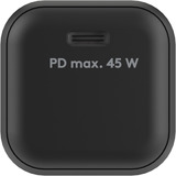 goobay 45 W USB-C PD GaN Nano hurtigoplader Sort