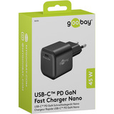 goobay 45 W USB-C PD GaN Nano hurtigoplader Sort