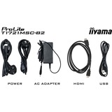 iiyama T1721MSC-B2, LED-skærm Sort (mat)