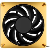 Alphacool Apex Stealth Metal 120mm Blæser 2000rpm, Sag fan Guld/Sort