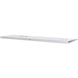 Apple Magic tastatur USB + Bluetooth US engelsk Aluminium, Hvid Sølv/Hvid, Amerikansk layout, Fuld størrelse (100 %), USB + Bluetooth, Aluminium, Hvid