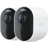 Arlo Ultra 2 Spotlight Udendørs 3840 x 2160 pixel Væg, Kamera Hvid/Sort, Udendørs, Trådløs, Amazon Alexa & Google Assistant, FCC, CE, IC, EuP1275, WERCS, Væg, Sort, Hvid